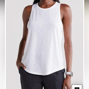LOVESTITCH Tank Top! Linen fabric! Size S. Deeply cut armholes/lightweight tank.